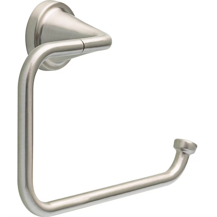 Liberty Hardware Larkin Bath Towel Ring Satin Nickel Finish Wayfair